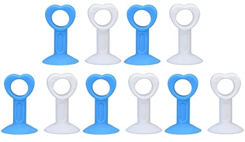 Washer Door Prop,plplaaoo Front Load Washer Door Prop, Washing Machine Door Prop, Soft Durable Rubber Suction Cup Design Keey Dryness Air Circulation Washing Machine Door Prop(10Pcs)
