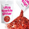 Hemway Ultra Sparkle Glitter - Red | 100g Multi Size Metallic Flakes for Resin & Epoxy Crafts | Supplies for Tumblers, Festival, Hair, Face, Body, Eye & Nail Art Decoration