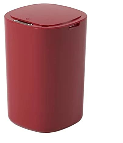 KIZQYN Trash Can 12L Home Intelligent Electric Garbage Rubbish Bin Smart Trash Can Automatic Sensor Dustbin Home Garbage Bin Garbage Can (Color : Rosso)