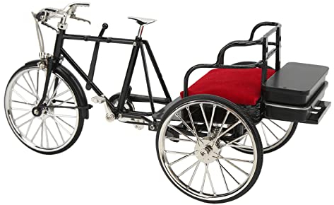 Metall-Fahrradmodell-Sammlungen, Dekoration, Retro-Zyklus, Rikscha-Modell, Skulptur, Zubehör, Modellierungswerkzeuge