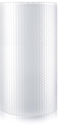 WANGUAGUA Luftpolsterfolie für Umzugskartons, Versand, Polsterbedarf, 1 Rolle, 30,5 cm x 4,8 m, perforiert