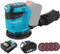 ANUPTTA Akku Exzenterschleifer, Ersatz für Makita 18V Schleifmaschine mit 1x5500mAh Akku und DC18RC Ladegerät, 125mm 3 Leistungsstufe,4PCS Schleifpapier für Geschliffen