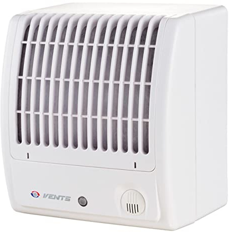VENTS Wandventilator Radialventilator 100 CF Turbo VTH mit Zugschalter, Nachlauf & Hygrostat