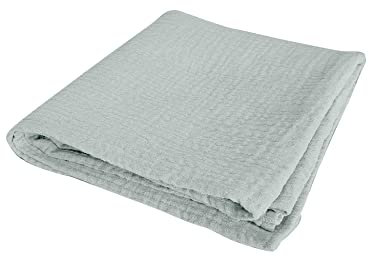 Bébé Douceur, Drap Housse 100% Gaze de Coton 70 x 140 cm Céladon