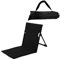 Harilla Strand-Klappstuhl Strandstuhlkissen mit Rückenlehne, Bodenstuhl Klappbares Tribünenkissen, Tragbare Strandliege faltbarer Campingstuhl Liegestuhl für Picknick, Garten, Wandern, Schwarz38x68x40