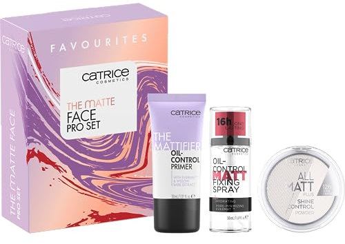 Catrice The Matte Face Pro Geschenk Set, Gesicht Set, Geschenke für Frauen, acetonfrei, vegan, ohne Mikroplastikpartikel, glutenfrei, 1er Pack (3pcs)