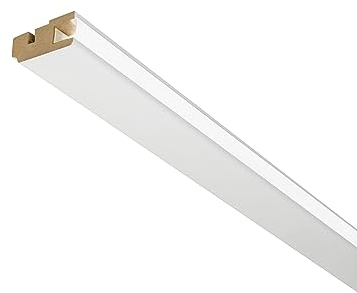 PROVISTON | Lichtleiste | MDF Foliert | Deckenleiste | 22 x 45 x 2500 mm | Weiß | Stuckleiste | Indirekte Beleuchtung | 25 Meter