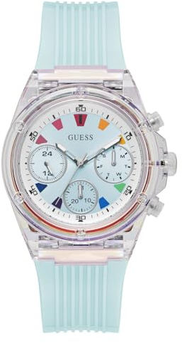 GUESS Damen Uhr Armbanduhr Multifunktion Athena GW0438L8