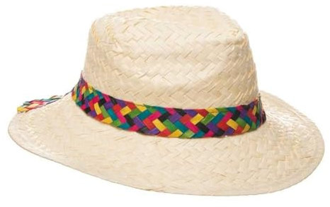 WANDERLUST DECO Sombrero de Paja marrón 58x8 cm