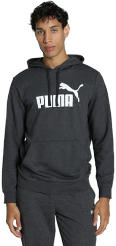 Puma ESS No. 1 Logo Hoodie TR, Sudaderas Con Capucha Homme, Dark Gray Heather,
