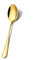 Maestro Craft Pack of 6 Pieces Stainless Steel Soup Spoons - Table Dinner Spoons - Serving Spoons - Silverware Mirror Polishing Kitchen Cutlery Set 8 inch (Gold)