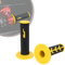 JFG RACING 1 Paar Dirt Bike Lenkergriffe, 22 mm/24 mm Motorrad Griffe Lenkergriffe rutschfest für Pit Dirt Bike Motocross-Gelb