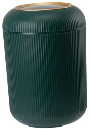 FytStycale Desktop Trash Can Waste Paper Bucket Waste Bin Wastebasket for Office Bedroom Beside, green