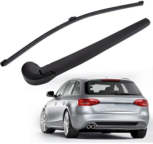 Nsnqb Auto Heck Scheibenwischer für Audi A4 B8 2008-2013, Heckscheibenwischer Wischerblatt und Wischerarm Hinten, Scheibenwischer Wischblattersatz Set