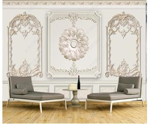 Parete con sfondo TV intagliato in gesso-400Cm×280Cm