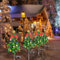 2 Stück Weihnachtsbaum Beleuchtung Aussen Solar Akku, LED Stern Weihnachten Solarlicht, Weihnachtsdeko Aussen Solar Tannenbaum, IP65 Wasserdicht Weihnachtsdeko Aussen für Garten Bäume (Solar)