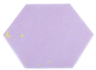 XPJYUA Pinnwand 4 Stück Sechseck Filztafel Fliesen Bulletin Hinweis Kork Selbstklebende Pinnwand Nachrichtenraum Wanddekor Haftnotizen Fotoanzeige(Purple 20x17cm)