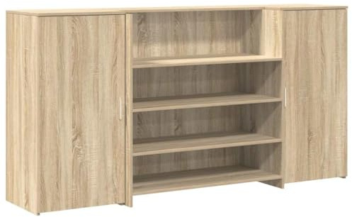 vidaXL Banco Reception Rovere Sonoma 200x50x103,5 cm Legno Multistrato
