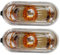 Generisch 2x Seitenblinker Blinker Blinkleuchte Kompatibel Mit VW Golf Polo Passat Amarok Caddy T5 Sharan Lupo Seat Ibiza Leon Toledo Alhambra 2K0949117 7H0949117 7E0949117