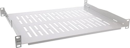 InLine Estante de 19, 350 mm, 50 kg, 1U, Gris RAL 7035, 19114D