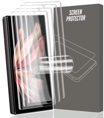 Gelaasso 4 Pièces Protection D'écran pour Vivo X Fold 3 Pro, Protection Film Vivo X Fold 3 Pro TPU Flexible, HD Clair Doux Transparent Film de Protection d'écran pour Vivo X Fold 3 Pro (pas en verre)