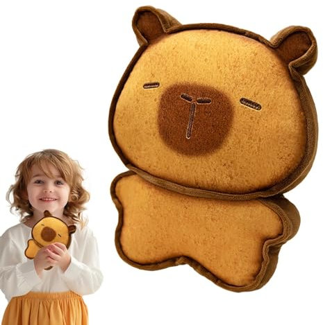 Animal de Peluche para Hornear, Animal Relleno de Pan | Divertido Dives de Dibujos Animados Gatito Capybara Plush Doll,Sad/Happy Expression Doll Pillow Room Room Decoración del automóvil