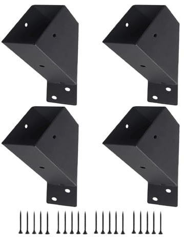 Angle Support Pergola Kit | Pergola Brackets 45 Degree Support Bracket,2x4 Inches Heavy Duty Connector Brace with Screws for Wood Post