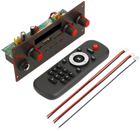 Koolenry Bluetooth 5.0 MP3 Decoder Board 10W Amplifier Audio Player 5V DIY MP3 Player Car FM Radio Module TF USB Mic Record