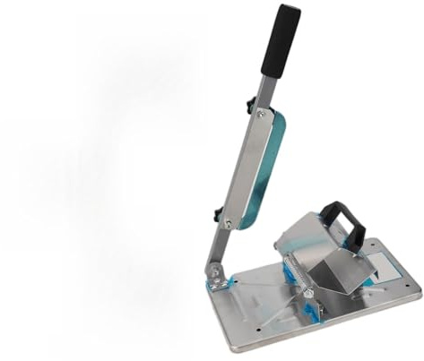 Gettimore Manual Meat Slicer Stainless Steel Adjustable Thickness 0.25-8mm with Alloy Steel Blade and Non-Slip Suction Cups for Beef Mutton Ham Vegetables Hot Pot Sandwich Pizza, Silver