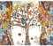 decomonkey Fototapete Abstrakt Baum 350x256 cm Design Tapete Fototapeten Vlies Tapeten Vliestapete Wandtapete moderne Wand Schlafzimmer Wohnzimmer Gustav Klimt