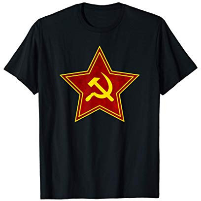 Unione Sovietica Stella Rossa URSS Falce e Martello Maglietta