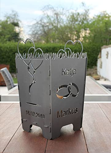 Kleiner Feuerkorb Hochzeit