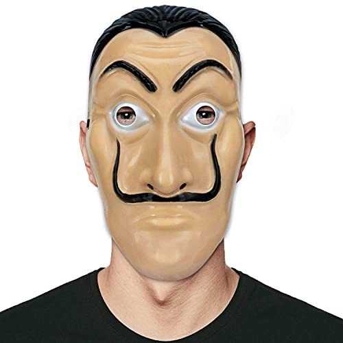 GOODS+GADGETS Salvador Dali Maske - Anonymous Mask - Halloween Karneval Gesichtsmaske Surrealismus Verkleidung (Salvador Dali)