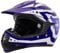 Zorax Blue/White L (53-54cm) Kids Children Motocross Motorbike Helmet MX ATV Dirt Bike Helmet ECE 22-06