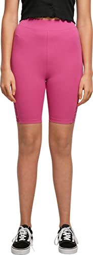 Urban Classics Damen Radlerhose Ladies High Waist Lace Inset Cycle Shorts, Farbe brightviolet, Größe L
