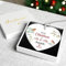 First Christmas As Mr and Mrs Decoration Bauble, Personalised 1st Xmas Married Ceramic Tree Ornament, 1st Wedding Gift, Christmas Robin Couples Decoration, With Gift Box