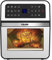 DMS XXXL 12 Liter Heißluftfritteuse Fritteuse| Backofen | Heißluftgrill | Dörrautomat | Drehgrill und Drehspieß | fettfrei und ohne Öl | inklusive 12 Programmen und digitalem Touch Display | 1800 Watt