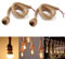 E27 Lampada a sospensione con cavo di base, Konesky Vintage Canapa a fune a testa singola Lampade a sospensione Corda 3.3ft / 1M