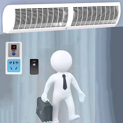 Air Curtain Commercial Over Door, Indoor Fan & Cooler, With Remote Control, 2 Kinds Of Wind Speed, Low Noise, For Home, Office & Commercial Premises (Size : 60cm(100W))