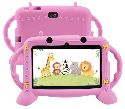 MengDash Kids Tablet, 7 inch Tablet for Kids 2-10, Educational Learning Toddler Tablet Android 11, 3GB RAM+32GB ROM Storage, Google Play YouTube