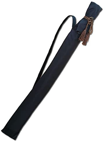 Stoff-Wushu-Tragetasche, Kendo-Tasche, Polyester-Mischung, Cos-Waffentasche, Tai-Schwerttasche, Schwertanzug, Han-Schwert, Samurai-Schwert, Schwert-Aikido-Koffer, Einzelschulter ( Color : 120cm|black