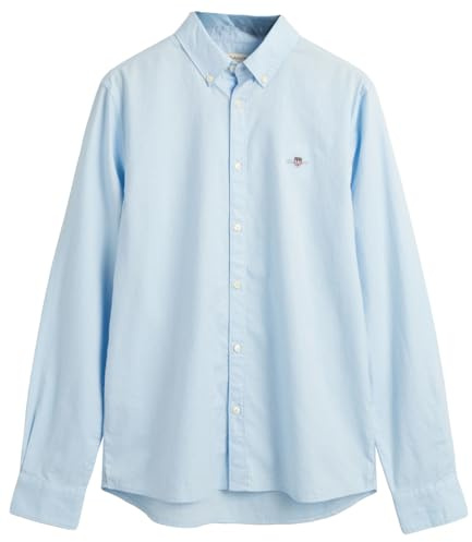 Gant Unisex Kinder Shield Oxford Bd Shirt Hemd Mit Button-Down-Kragen, Capri Blue, 134-140 EU