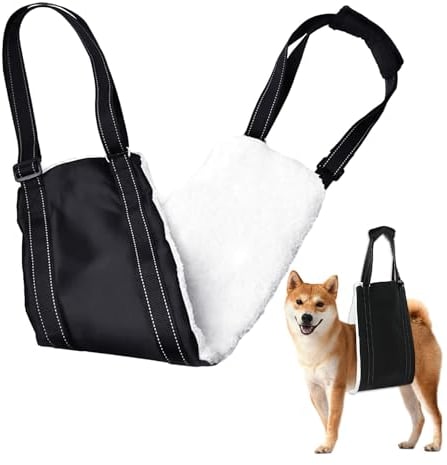 NyxSeat 1 pettorina regolabile per cani, per ripristinare la debolezza nella gamba posteriore, adatta per sostenere cani anziani, feriti e disabili (nero)