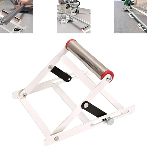 Marco de soporte ajustable para cortadoras | Soporte de soporte de corte premium | Soporte para sierra de mesa, marco de soporte de material, accesorios para máquina de cortar