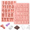 Silikonform Buchstaben Groß, Silikonform mit 26 Mulden Alphabet, 27 * 18cm Silikonformen Gießformen Buchstaben, Letter Cake Backform für DIY-Formen, Kuchen, Backen, Schokolade, Eisbrocken, Fondant