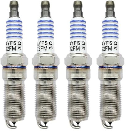 CUMBERLAND 4 Stück Platin-Zündkerze, passend for Ford, passend for FOCUS, passend for FIESTA EDGE, passend for Lincoln, passend for MKX, passend for Cadillac, CTS, passend for SP-411, LTR5IX-11, ILTR5