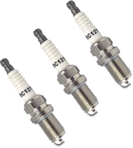 MHMondawn RC12YC Spark Plugs for John Deere M78543, M87543, RC12YC Engine(Pack of 3)