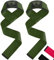 FIGHTSENSE Straps Palestra-Cinghie di sollevamento per il sollevamento pesi,cinghie da polso da palestra per uomini donne,cinghie di sollevamento pesi in neoprene imbottite in cotone (Verde militare)
