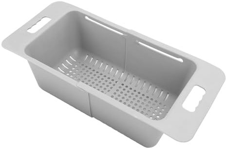 Panier de Congélateur Réglable, Bac de Rangement Profond avec Poignée, Séparateur Extensible pour la Cuisine, Gris, Organisez Efficacement Votre Espace de Congélateur (Gris)