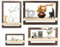 Vehoukli Set mit 4 Wandregal Wohnzimmer Deko Schwebende Regal für Die Wand Deko Wandregal Holz Hängeregale zur Wandaufbewahrung Braun